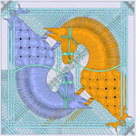 抽象几何机械图案设计