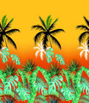 热带风情棕榈植物景观