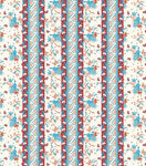 条纹花卉图案布料纹理