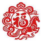 福马剪纸图案