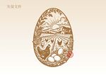鸡蛋包装插画
