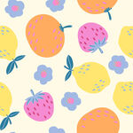 水果花卉图案背景