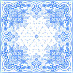 蓝白中式传统花纹图案