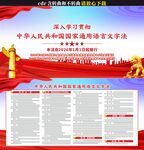 国家通用语言文字法展板