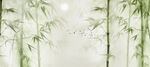 新中式简约竹子屏风背景