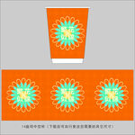 花朵纸杯设计