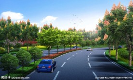 道路景观效果图