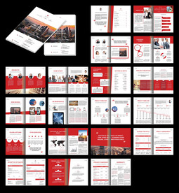 形象宣传画册产品手册ai模板