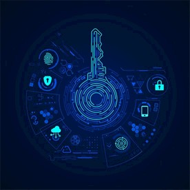 安全防护私密钥匙矢量素材