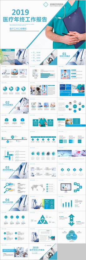 医疗医生年终工作总结汇报ppt