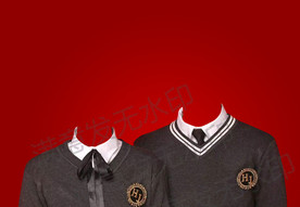 学院风结婚证件照