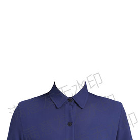 深色衬衫证件照模板psd高清