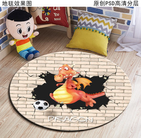 卡通图案儿童房地毯