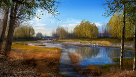 景观效果图湿地效果图景观设计