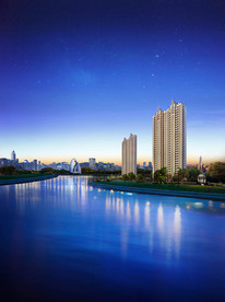 湖景房地产广告