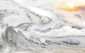 客厅大气石纹山水 TIF分层