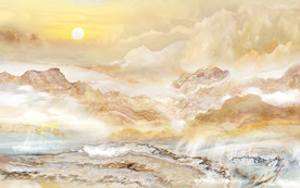 简约大气石纹山水 TIF分层