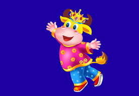 牛年门画牛年门贴牛年大吉卡通牛