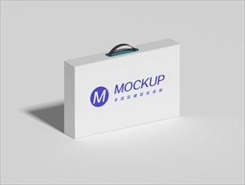 手提纸箱包装样机图片