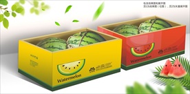 西瓜包装展开图