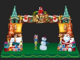 圣诞门头