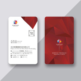 名片红色名片