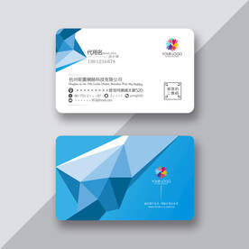 蓝色创意名片