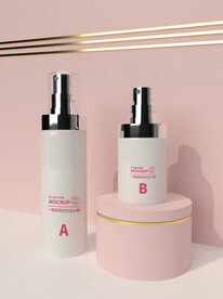 样机模板 化妆品标签贴图