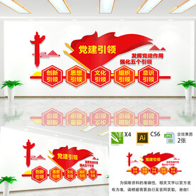 党建引领文化墙