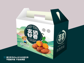 富硒甘薯包装平面展开图