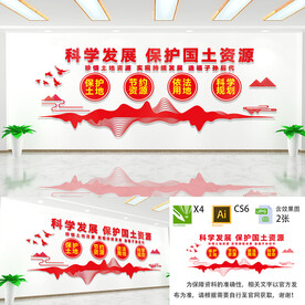 国土资源文化墙