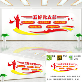五好党支部文化墙