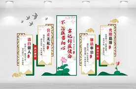 清廉医院文化墙
