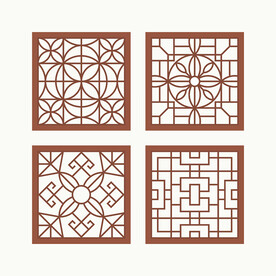 正方形窗花格