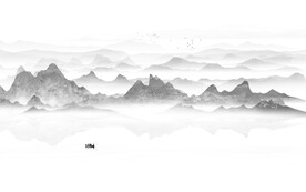 新中式山水墙画