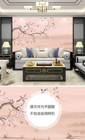 新中式客厅背景