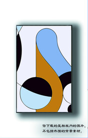 抽象玄关装饰画