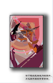 欧式抽象装饰画