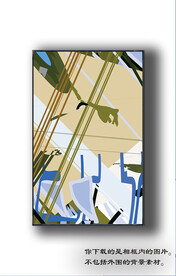 欧式抽象装饰画