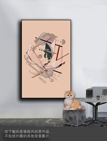 豪华抽象色块装饰画