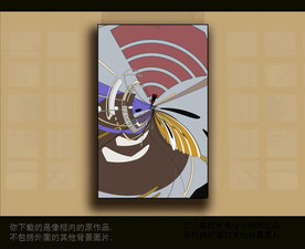 欧式古典抽象色块装饰画