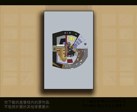 欧式古典抽象色块装饰画