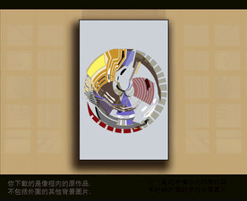 欧式古典抽象色块装饰画