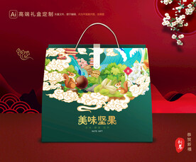 坚果礼盒 年货包装