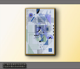 欧式黑白风格抽象装饰画