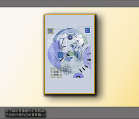 欧式黑白风格抽象装饰画