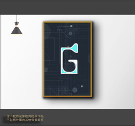 古典色块抽象画