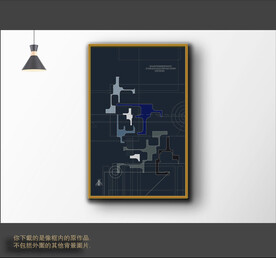 罗马古典色块抽象画