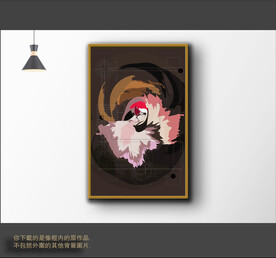 罗马古典色块抽象画