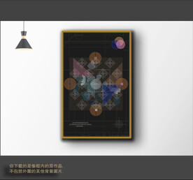 罗马古典色块抽象画